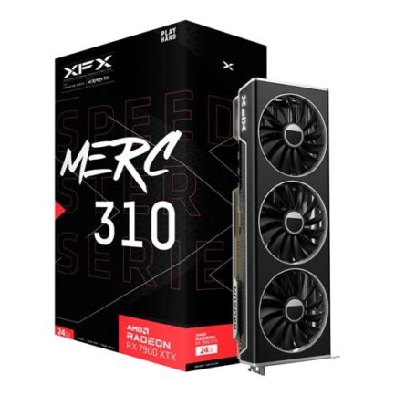 XFX AMD Radeon RX 7900 XTX Speedster MERC 310 Black Edition Triple Fan 24GB GDDR6 PCIe 4.0 Graphics Card