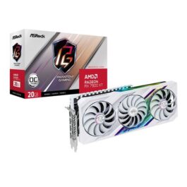 ASRock AMD Radeon RX 7900 XT Phantom Gaming White RGB Overclocked Triple Fan 20GB GDDR6 PCIe 4.0 Graphics Card