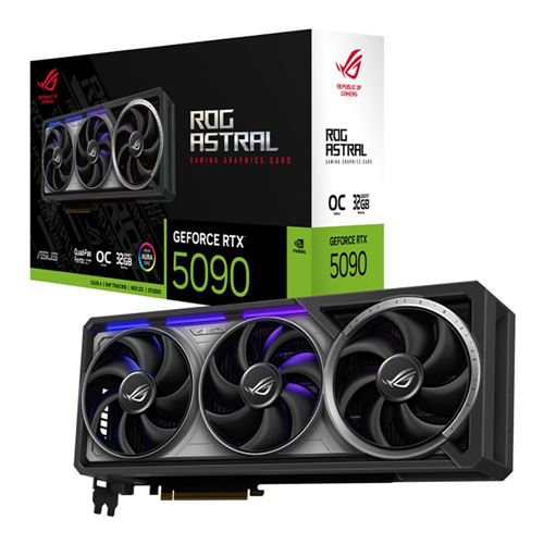 ASUS NVIDIA GeForce RTX 5090 ROG Astral Overclocked Triple Fan 32GB GDDR7 PCIe 5.0 Graphics Card