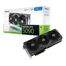PNY NVIDIA GeForce RTX 5090 Overclocked Triple Fan 32GB GDDR7 PCLe 5.0 Graphics Card