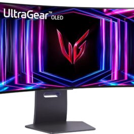 LG 34″ UltraGear™ OLED Curved Gaming Monitor WQHD FreeSync Premium Pro 240Hz 0.03ms G-Sync Compatible (34GS95QE-B)