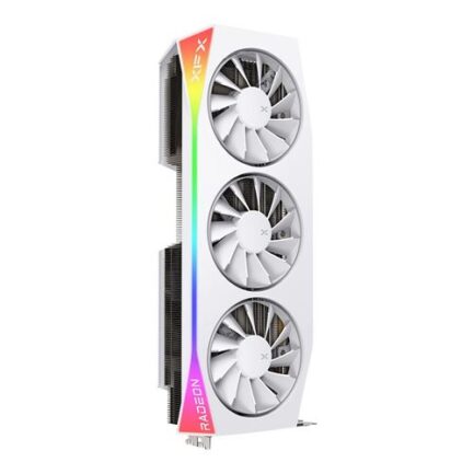 XFX AMD Radeon RX 9070 XT Mercury White Magnetic Air Overclocked Triple Fan 16GB GDDR6 PCIe 5.0 Graphics Card - Image 3