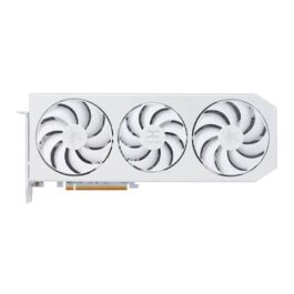 PowerColor AMD Radeon RX 9070 XT Hellhound Spectral White Overclocked Triple Fan 16GB GDDR6 PCIe 5.0 Graphics Card